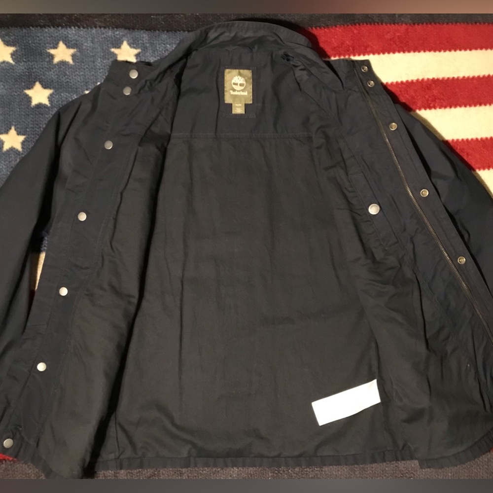 Vintage TIMBERLAND ANORAK MOUNTAIN UTILITY Jacket M Navy North Face Steep Rlpc x - Picture 8 of 12